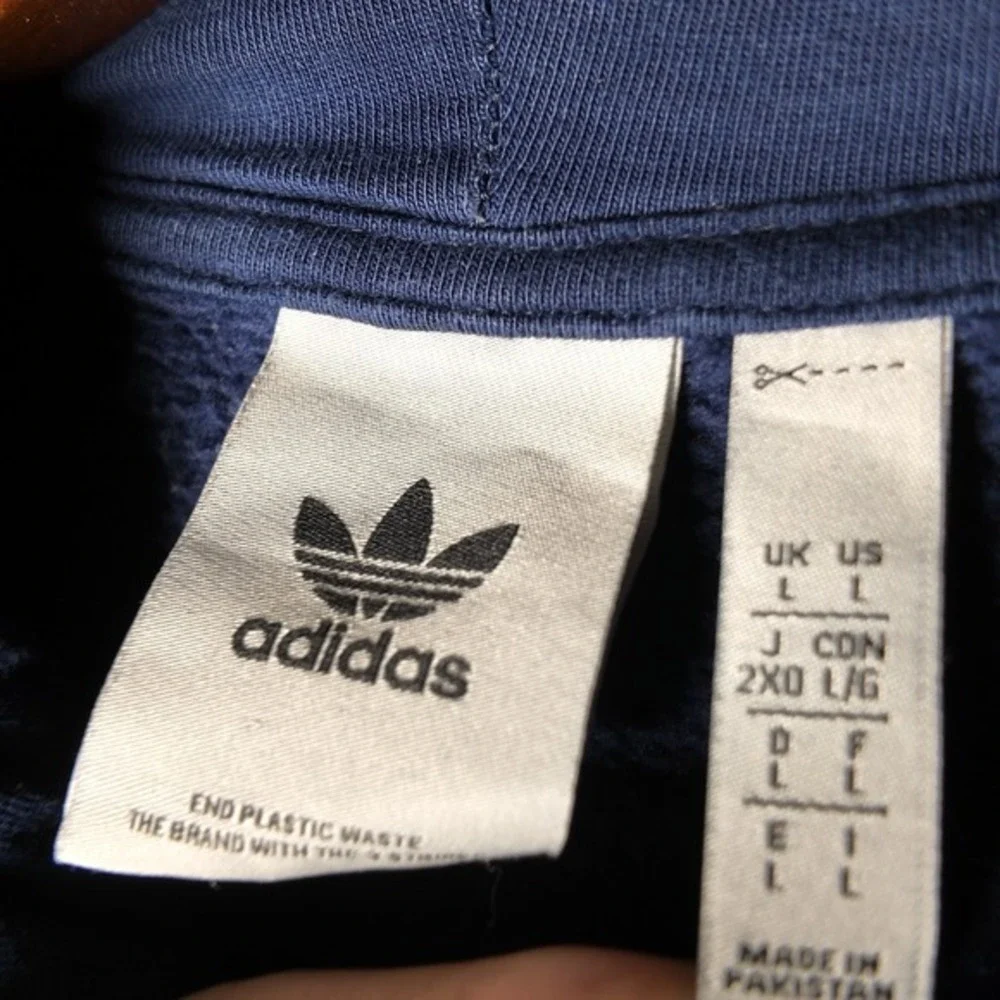 Adidas Essentials‎ Trefoil Men's Large Hoodie Night Indigo HK0094